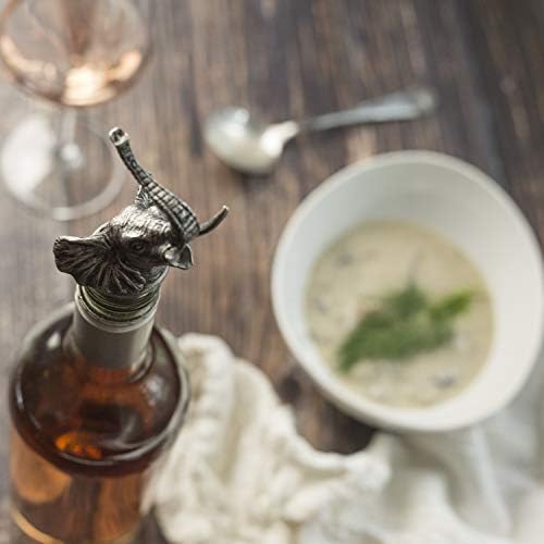 TXOKO Premium Stainless Steel Wine Pourer, Aerator and Decanter - Pour Spout for Red, White and Rose Wine, Liquor and Olive Oil! (Multiple Styles)