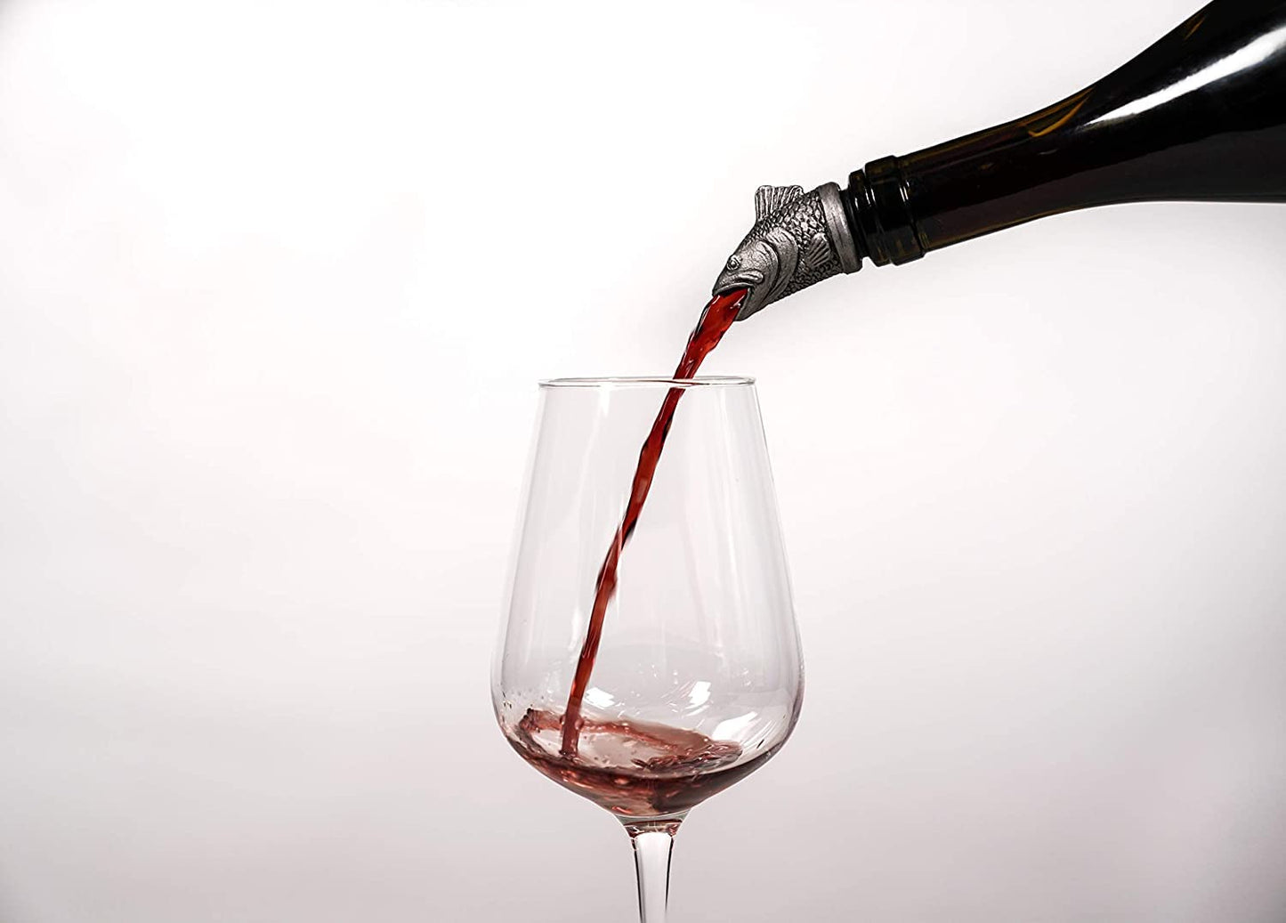 TXOKO Premium Stainless Steel Wine Pourer, Aerator and Decanter - Pour Spout for Red, White and Rose Wine, Liquor and Olive Oil! (Multiple Styles)